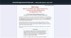 Desktop Screenshot of alcoholdrugassessmenttips.com